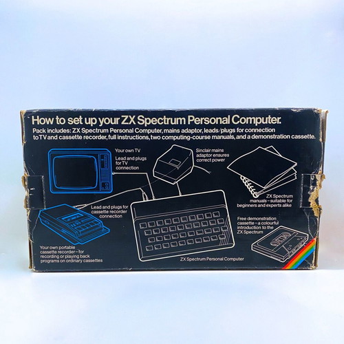 Sinclair ZX Spectrum 1982 used, complete collectible package