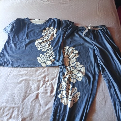Women's blue pajama set new, size small