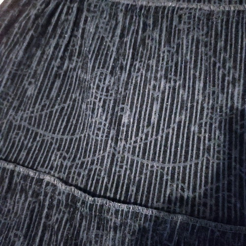 Vintage Gothic black corduroy embroidered skirt like new