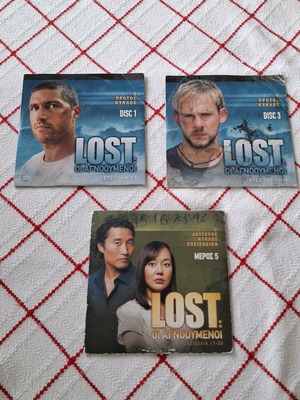 Lost DVD used, pack of 3 DVDs with episodes from seasons 1 to 3