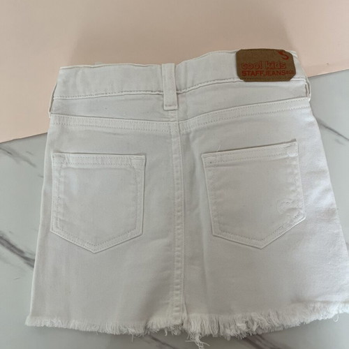 Skirt for girl 6 years like new, white, size 116 cm