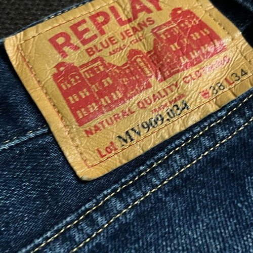 Replay jeans men’s like new, size XXL, blue