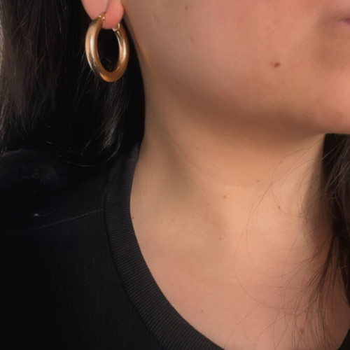 Women's hoop earrings new, handmade steel