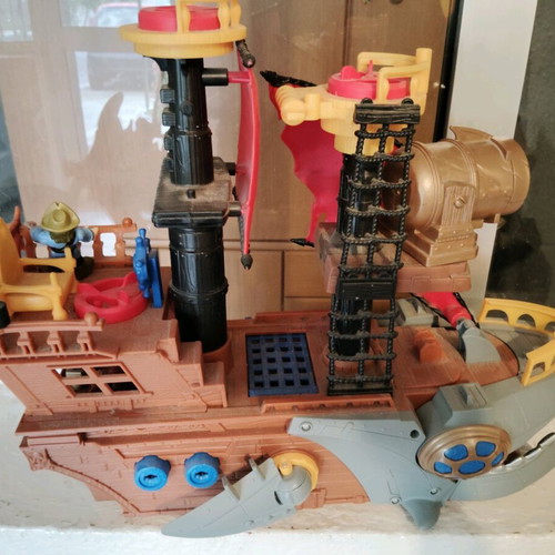 Pirate shark ship Fisher Price used