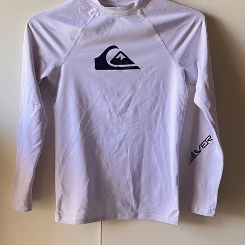 Quiksilver All Time Long Sleeve Rashguard Swim Shirt UPF 50+ like new, size 146 cm