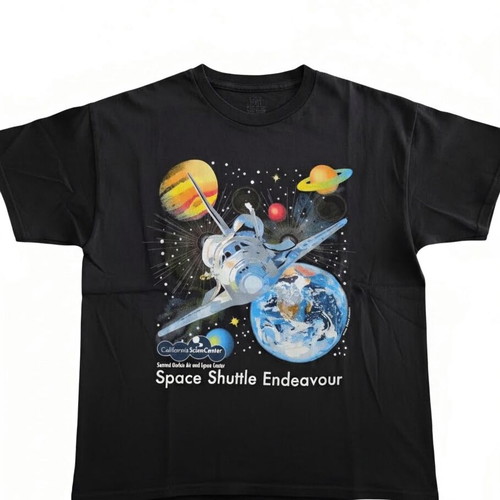 California Sciencenter T-shirt size 10/12 new, glows in the dark