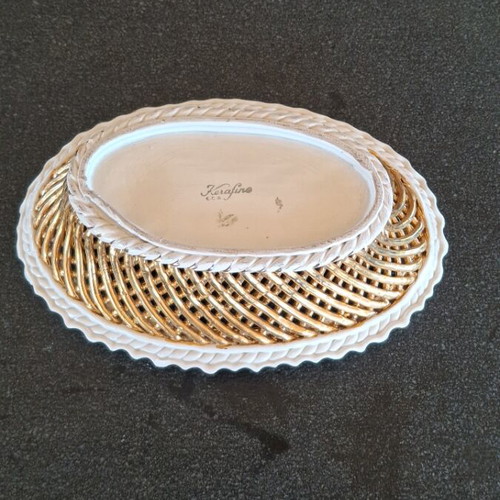 Ceramic decorative Kerafina plate like new, 24 cm