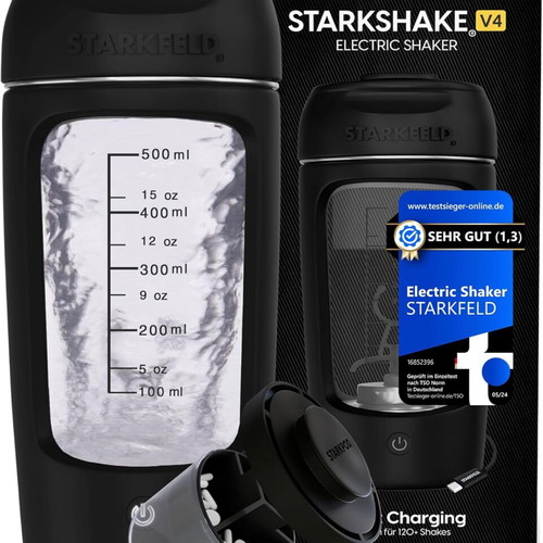Starkshake V4 electric protein shaker new with USB-C