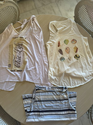 Tank tops bundle size L like new with Chic Life and Miss Raxevsky