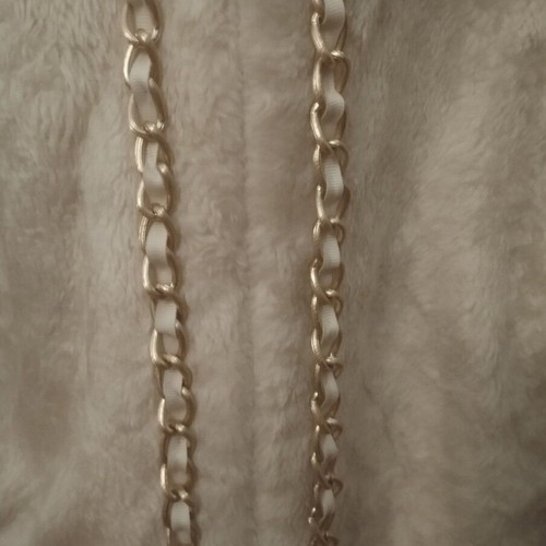 Faux Fur Jacket without Collar like new, white, size S