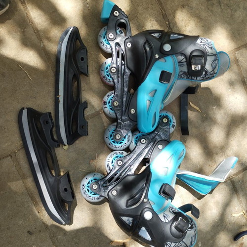 Abisal adjustable roller skates used, size 31-34