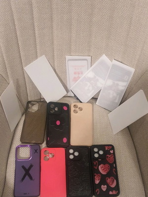 Note 50 Realme cases and glass used, 7 cases 5 glass protectors
