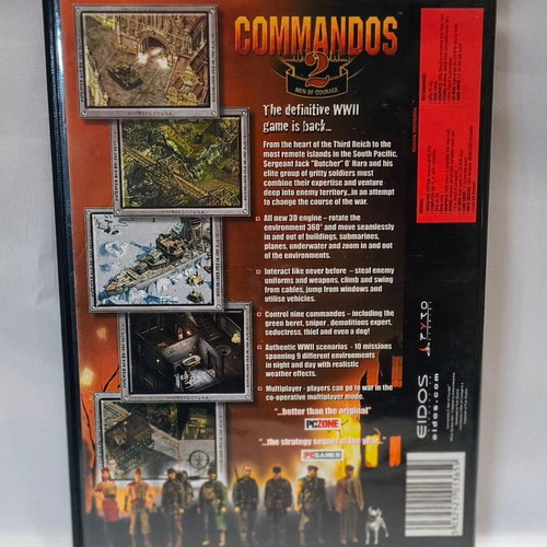 Commandos 2 Men of Courage PC like new, strategy
