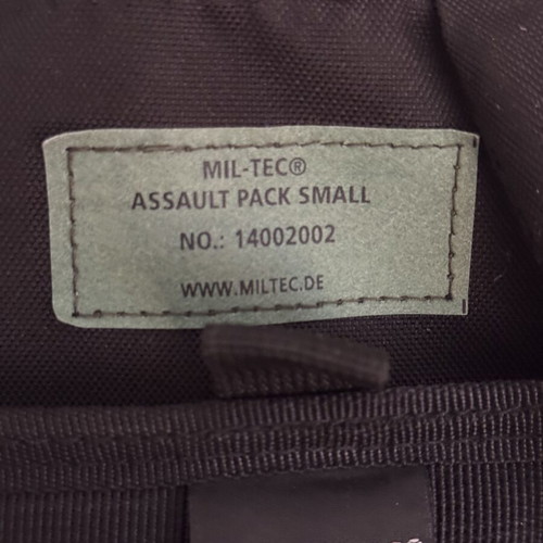 Mil-Tec Military Backpack 20lt black new small