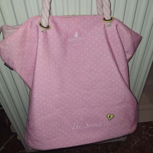 Santoro Gorjuss Beach Bag like new, pink multicolor, shoulder type