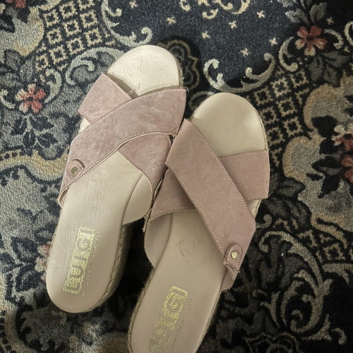 Luigi pink platform sandals size 41 used