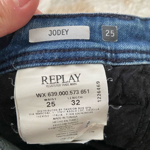 Τζιν παντελόνι Replay slim fit μεταχειρισμένο