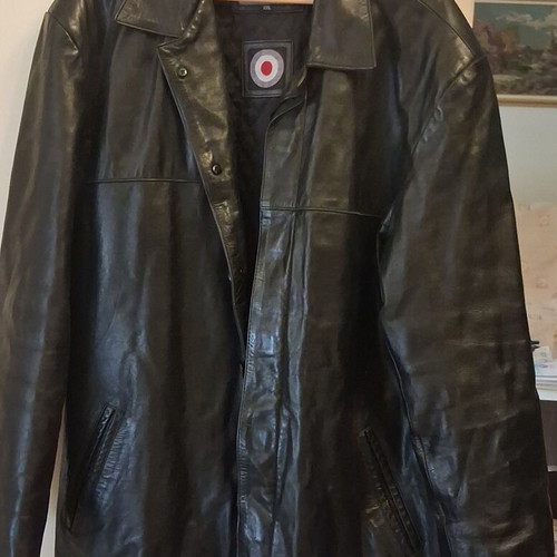 Leather jacket Spike Jones XXL like new, black