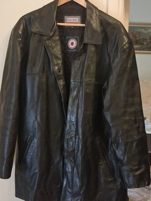 Leather jacket Spike Jones XXL like new, black