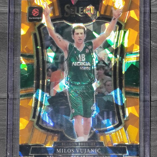 Milos Vujanic Panathinaikos Premier LvL Card 2025-26 Panini Select Euroleague