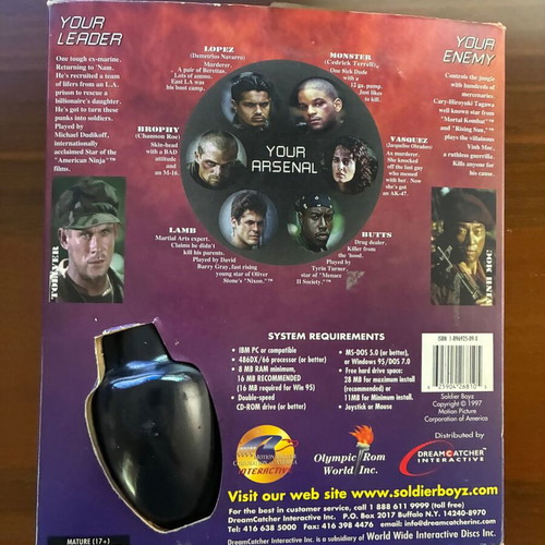 Soldier Boyz Big Box PC game like new, English release