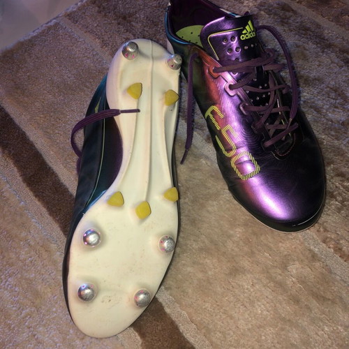 Παπούτσια Adidas F50 adizero 2012 μεταχειρισμένα, ποδοσφαιρικά, μωβ, νούμερο 40