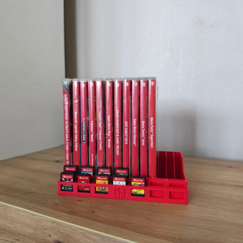Nintendo Switch organization stand new, 3d printed red