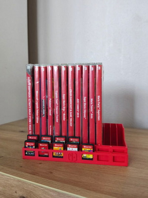 Nintendo Switch organization stand new, 3d printed red