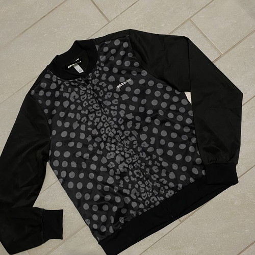 Adidas NEO Leopard and Polka Dot Pattern Track Jacket, size M