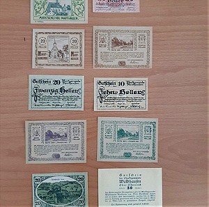 ΛΟΤ -1-Χαρτονομισματα Αυστριας 1921
