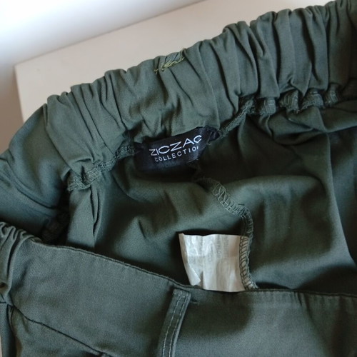 Zik Zak high-waisted women's pants like new, olive green, size S