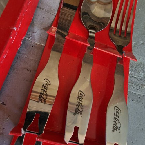 Coca Cola collectible cutlery set new