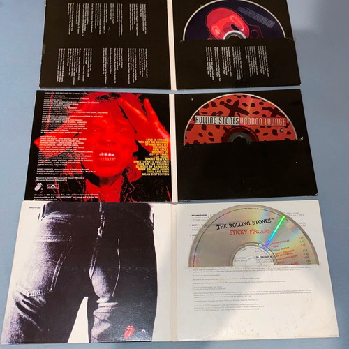Rolling Stones pack of 8 rock CDs in cardsleeves
