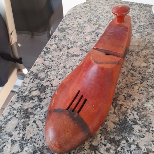 Wooden cobbler's shoe last vintage, used