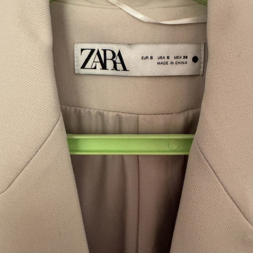 Zara beige blazer, size S, straight cut
