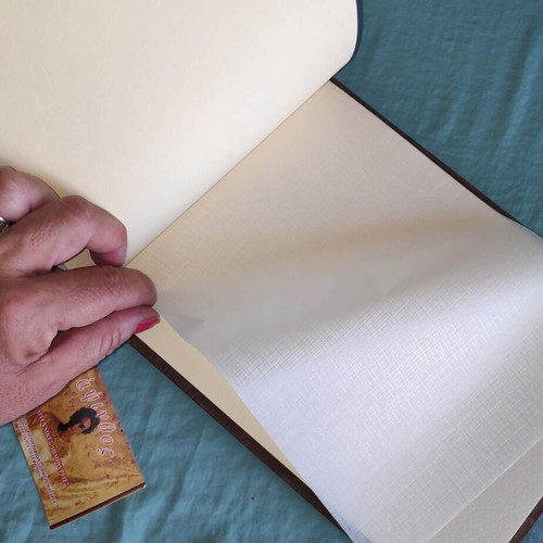 Children's photo album new with wooden hand-painted cover