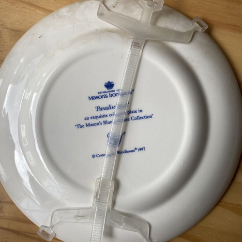 Mason's Ironstone Paradise Bird Decorative Plate like new