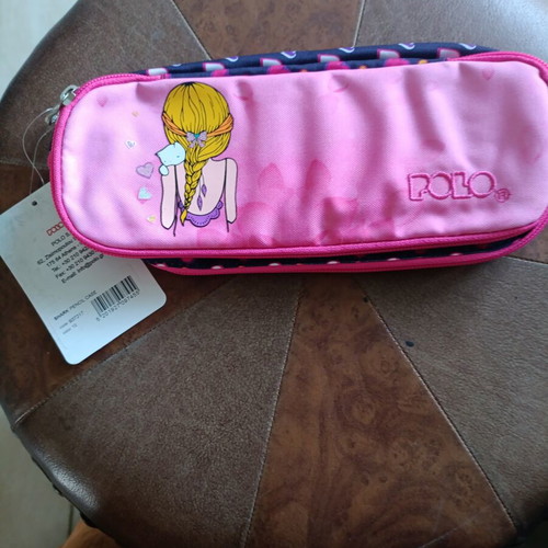 Polo Pencil Case Girl with Cat new