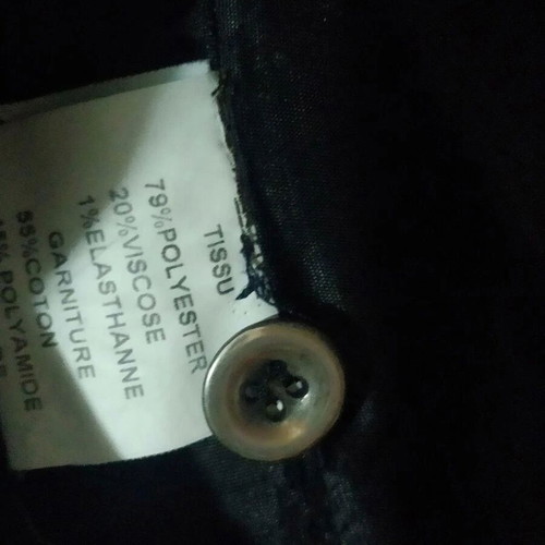 French jacket dark gray with black new, size 38