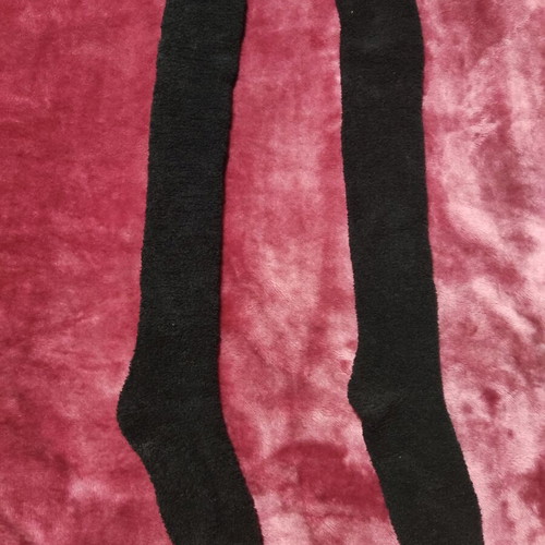 Long warm socks over the knee size 39-42 black new