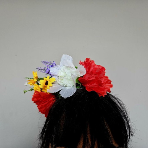 Handmade diadem and prochelnik set new, folk motifs