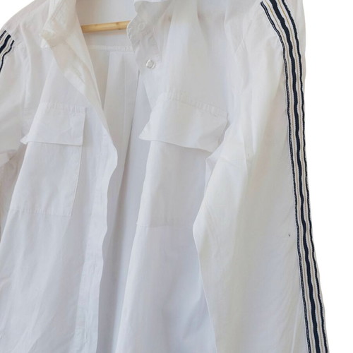 Suerte Italy White Cotton Shirt Dress like new, size M