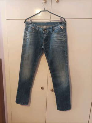 Replay women's low-rise skinny jeans, size 30, vintage blue