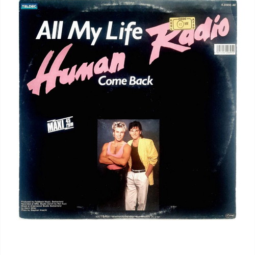 Human Radio All My Life 12" vinyl single used, synth-pop