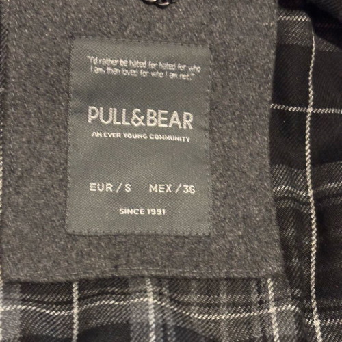 Montgomery wool jacket Pull & Bear like new, gray and black