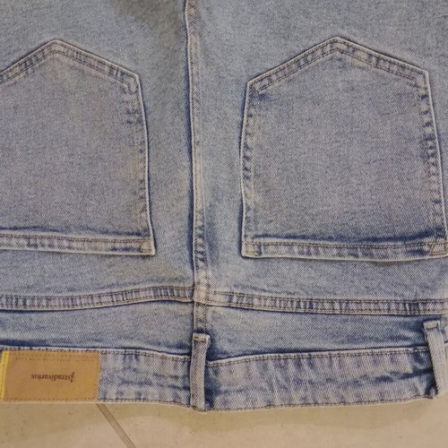 Stradivarius jeans size 40 used, white and blue