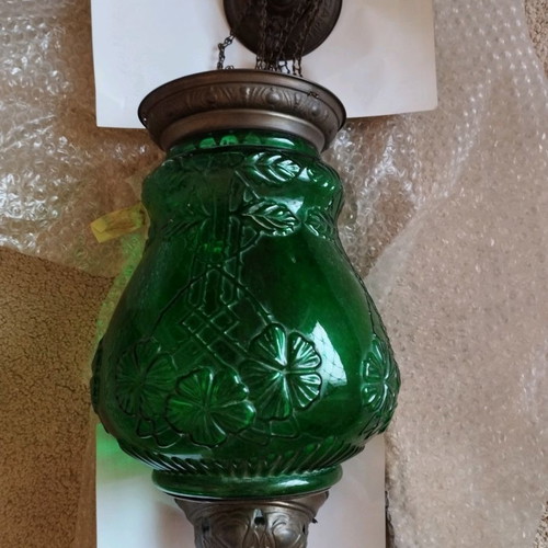 Hanging brass antique candle holder made in Germany