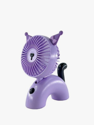 Rechargeable Puppy Mini table fan purple new