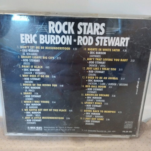 Rock Stars Eric Burdon Rod Stewart CD used, rock