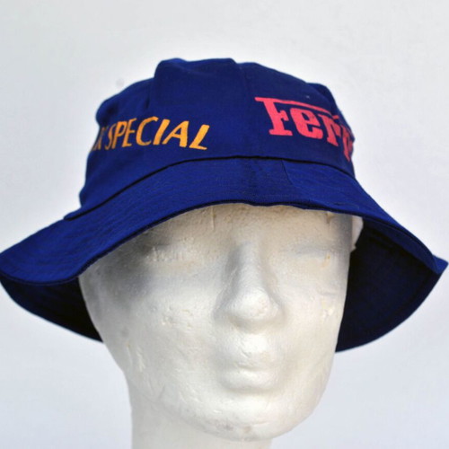 Ferrari bucket hat blue like new with large logo